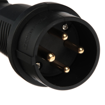 Вилка прямая КАУЧУК 3P+PE 32А 380В TDM SQ0612-0006 *1/10