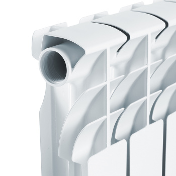 Радиатор алюминиевый 8 секций STI, 500 мм, белый