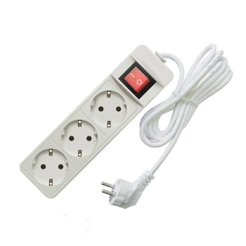 Удлинитель бытовой Союз 481S-7303, 3 розетки, 3 м, ПВС 3х0.75 мм², 2200 Вт, заземление, выключатель