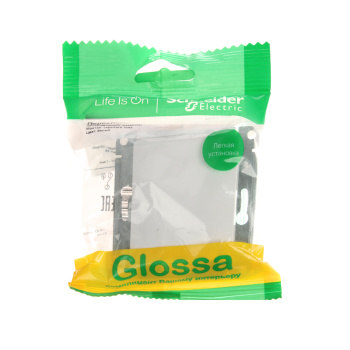 Механизм переключателя "Glossa" 1-кл. СП белый SchE GSL000161 *20