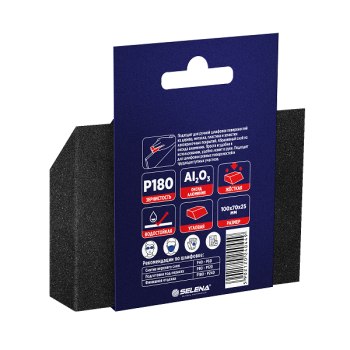 Губка шлифовальная Р180 25х70х100мм угловая арт.40449 TYTAN *1/200 Губка шлифовальная Р180 25х70х100мм угловая арт.40449 TYTAN *1/200