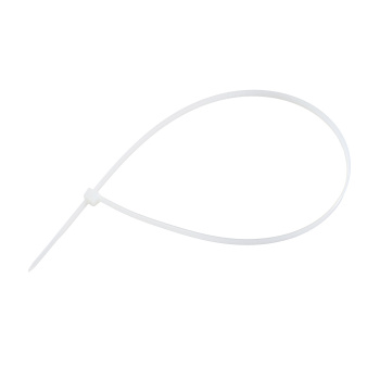 Хомут нейлон 5,0*400 белый (100шт) NovoCRAFT *1/100