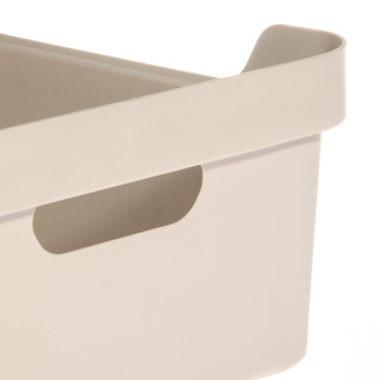 Контейнер д/хранения пластм. "Luxe"12,0л 380x276x140мм св.Бежевый арт.433205634 ("Бытпласт")*1/6