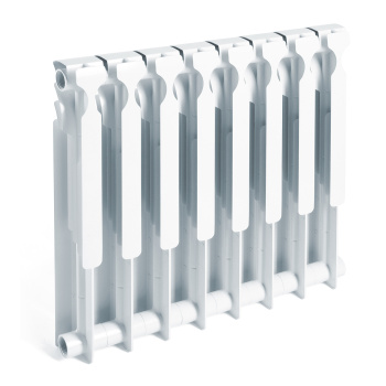 Радиатор алюминиевый 8 секций STI, 500 мм, белый