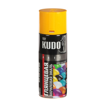 Эмаль-аэрозоль желтый 520 мл RAL 1018 KUDO *1/12