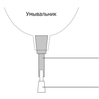 Носик к умывальникам-рукомойникам пластм. Октябрьский (к арт. М1157, М080, М367) С001057 *1/10