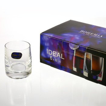 Набор стопок 60 мл Crystalex Bohemia Идеал, 6 шт., стекло