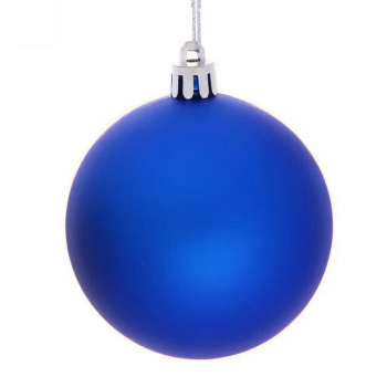Набор новогодних шаров "Матовый", диаметр 8 см, 3 шт., синий