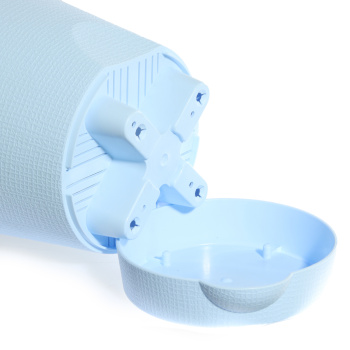 Кашпо пластм. "Le Parterre" 1,4л d верха 150мм h135мм с поддоном Голубой 203-5 (Tek.A.Tek)*1/24