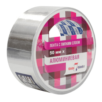 Лента клейкая Алюминиевая 50мм х 10м ТАК502Т "Klebebender " *1/36 Лента клейкая Алюминиевая 50мм х 10м ТАК502Т "Klebebender " *1/36