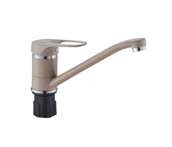 Смеситель для кухни Эверест В49-0258 длинный излив (бежевый) *1/10