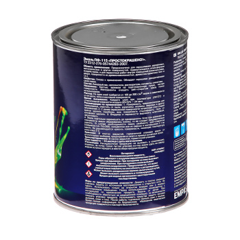 Эмаль ПФ-115 белая 0,8 кг Простокрашено *14/490 Эмаль ПФ-115 белая 0,8 кг Простокрашено *14/490