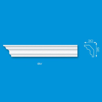 Плинтус потолочный ЛАГОМ V8 2м *120