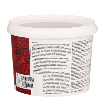 Защитно-декоративное покрытие 2.5 кг для древесины Eurotex Аквалазурь, акриловое, белый