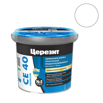 Затирка для швов Церезит CE 40, 1 кг, белый