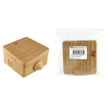 Коробка распаячная 4 вх. ОП D65х65х50мм IP54 сосна TDM SQ1401-0711 инд. штр-код *1/45