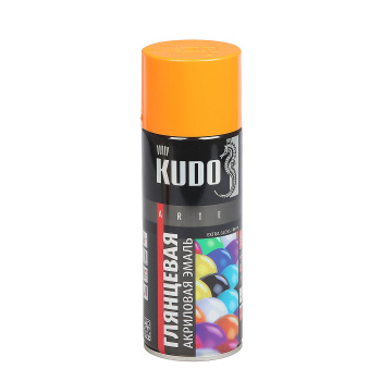 Эмаль-аэрозоль оранжевый 520 мл RAL 2004 KUDO *1/12