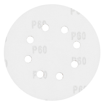 Круг шлифовальный на липучке 125мм  Р60 8 отверстий (5шт) (558005) VIRA *1