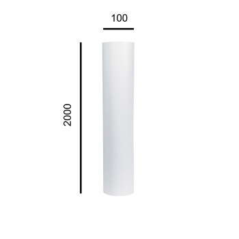 Воздуховод круглый Ø100мм 2м 10ВП2У *1/20