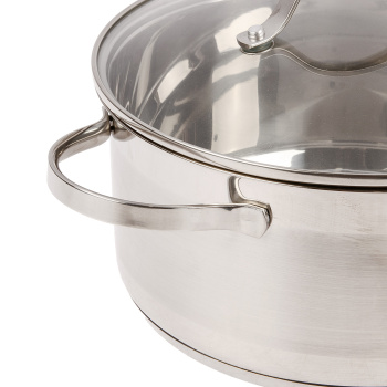 Кастрюля нерж. "Катунь" "Альта" 4,2л d22см термораспред. дно, Стекл. кр. KT-SET-005-40 *1/4 Кастрюля нерж. "Катунь" "Альта" 4,2л d22см термораспред. дно, Стекл. кр. KT-SET-005-40 *1/4