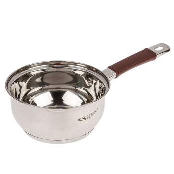 Кастрюля нерж. "Катунь" "Берта" 1,5л d16см термораспред. дно, Стекл. кр., силик.руч. КТ15-K *1/4 Кастрюля нерж. "Катунь" "Берта" 1,5л d16см термораспред. дно, Стекл. кр., силик.руч. КТ15-K *1/4