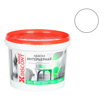 Краска акриловая для стен и потолков 3 кг Дисконт Ореол *1/4/144