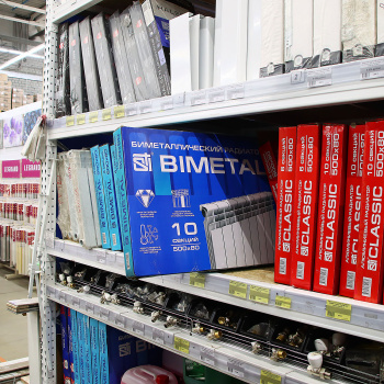 Радиатор биметаллический 10 секций STI, 500 мм, белый