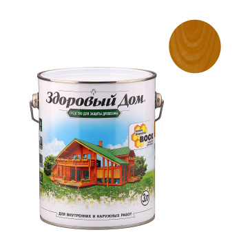 Средство для защиты древесины Дуб Здоровый дом 3,0л Лакра *1/4/140