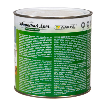 Масло для террас и деревянных полов Здоровый Дом Серо-голубое 0,75 л *1/6/528