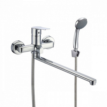 Смеситель для ванны Milardo Helic HELSB02M10, длинный излив, однорычажный