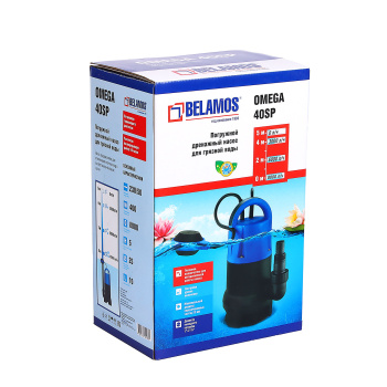 Насос погружной Belamos Omega 40SP, дренажный, 400 Вт, 7500 л/час Насос погружной Belamos Omega 40SP, дренажный, 400 Вт, 7500 л/час