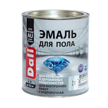 Эмаль алкидно-уретановая для пола белая 2 л ДАЛИ База С *1/3/192