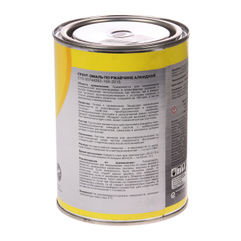 Грунт-эмаль 0.7 кг по ржавчине Первая Цена, серая Грунт-эмаль 0.7 кг по ржавчине Первая Цена, серая