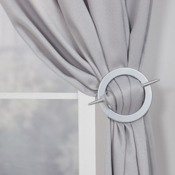 Подхват для штор заколка 1шт AL 1 серебряный *1