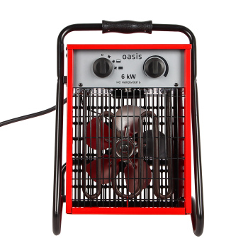 Пушка тепловая электрическая  6кВт 600м3/ч S-60м2 ТЭН 380В TP-60S (U) ОАЗИС *1