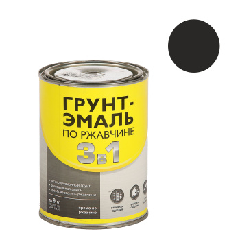 Грунт-эмаль 0.7 кг по ржавчине Первая Цена, черная Грунт-эмаль 0.7 кг по ржавчине Первая Цена, черная