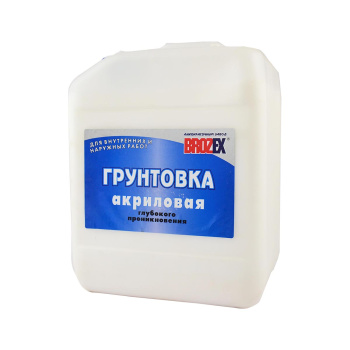 Грунтовка-концентрат 1:1 глубокого проникновения BROZEX, 5 кг