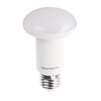 Лампа светодиодная ОНЛАЙТ, Е27, рефлектор R63, 8 Вт, 600 Лм, 2700 К, теплый белый