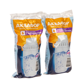 Картридж Аквафор В-100-6 умягчение воды (упак. 2 шт.) арт.И3813 *1/20