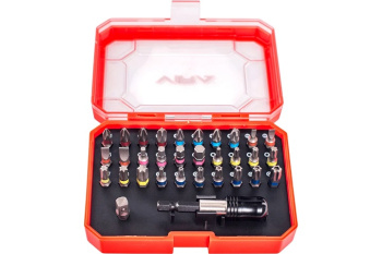 Набор бит 25мм PH/PZ/SL/T(ТН)/HEX (32шт) магнитный адаптер хвостовик1/4" (554106) VIRA *1/6/24