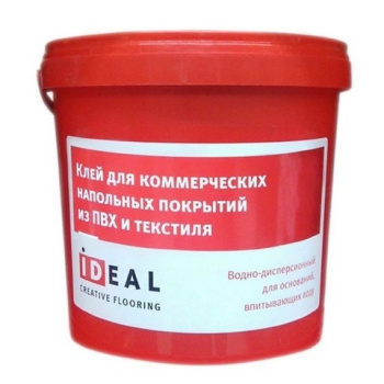 Клей 10 кг IDeal 701 водно-дисперсионный, для напольных покрытий из ПВХ Клей 10 кг IDeal 701 водно-дисперсионный, для напольных покрытий из ПВХ