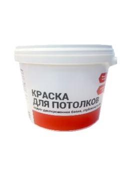 Краска акриловая 10 кг для потолков Первая Цена, белая база А, глубокоматовая Краска акриловая 10 кг для потолков Первая Цена, белая база А, глубокоматовая