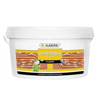 Шпатлевка по дереву сосна 1,5 кг Лакра *1/6/432 Шпатлевка по дереву сосна 1,5 кг Лакра *1/6/432