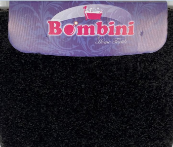 Коврик д/ванной Bombini "Shaggy Soft" (60см х 100см) Черный *1/30