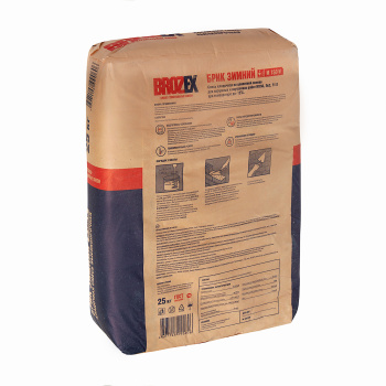 Кладочная смесь 25 кг BROZEX Брик М 150 W зимняя Кладочная смесь 25 кг BROZEX Брик М 150 W зимняя