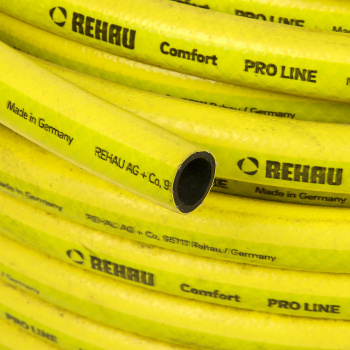 Шланг поливочный 50 м REHAU PRO LINE, пластик, 1/2", армированный, желтый Шланг поливочный 50 м REHAU PRO LINE, пластик, 1/2", армированный, желтый