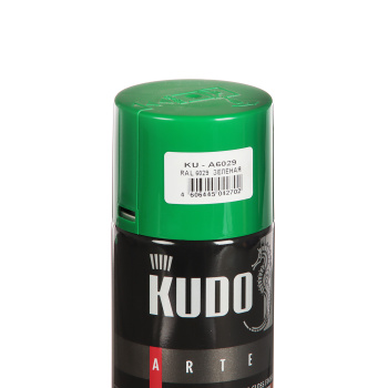Эмаль-аэрозоль зеленый 520 мл RAL 6029 KUDO *1/12