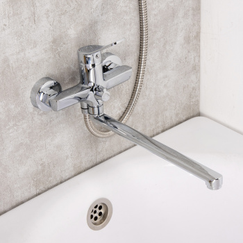 Смеситель для ванны с длинным изливом Milardo Enjoy, хром глянцевый ENJSB00M10 *1