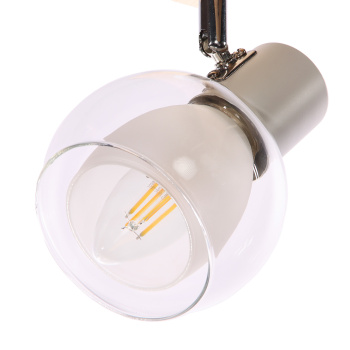 Светильник настенный (спот) N5105/2 WT+WOOD Е27 1*40Вт ( l=420;w=100;h=170)  VERNER LIGHTING *1