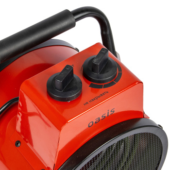 Пушка тепловая электрическая  2кВт 230м3/ч S-20м2 ТЭН круглая 220В TP-20R OASIS *1 Пушка тепловая электрическая  2кВт 230м3/ч S-20м2 ТЭН круглая 220В TP-20R OASIS *1